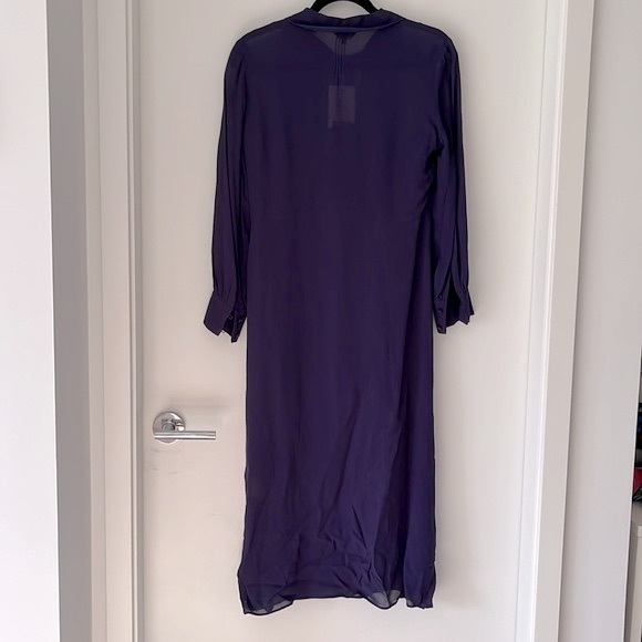 TED BAKER FAITHIY RUFFLE DRESS NAVY BNWT - Picture 9 of 14